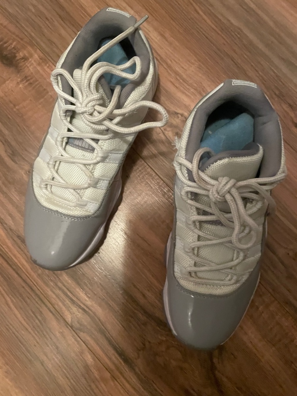 Jordan Men's Athletic Shoes in Light Gray and White